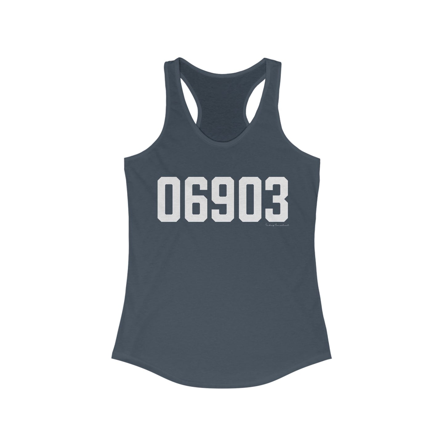 06903 Stamford CT Zip Code Women's Ideal Racerback Tank Top