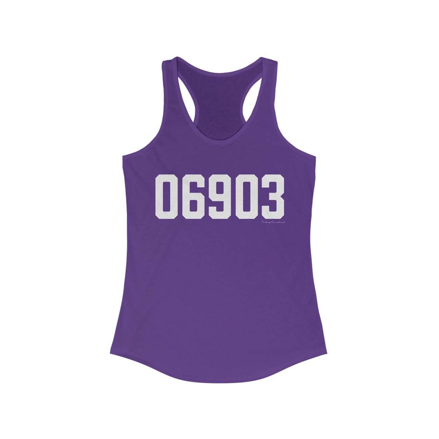 06903 Stamford CT Zip Code Women's Ideal Racerback Tank Top