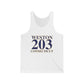 Weston 203 Connecticut Unisex Jersey Tank Top