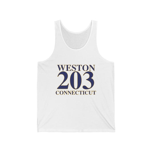 Weston 203 Connecticut Unisex Jersey Tank Top