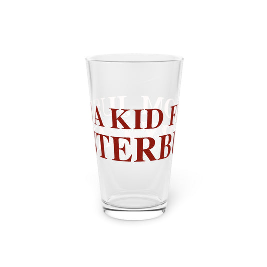 Just a kid from Canterbury Pint Glass, 16oz