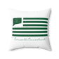 Cornwall Connecticut St. Patrick’s Day Flag Spun Polyester Square Pillow