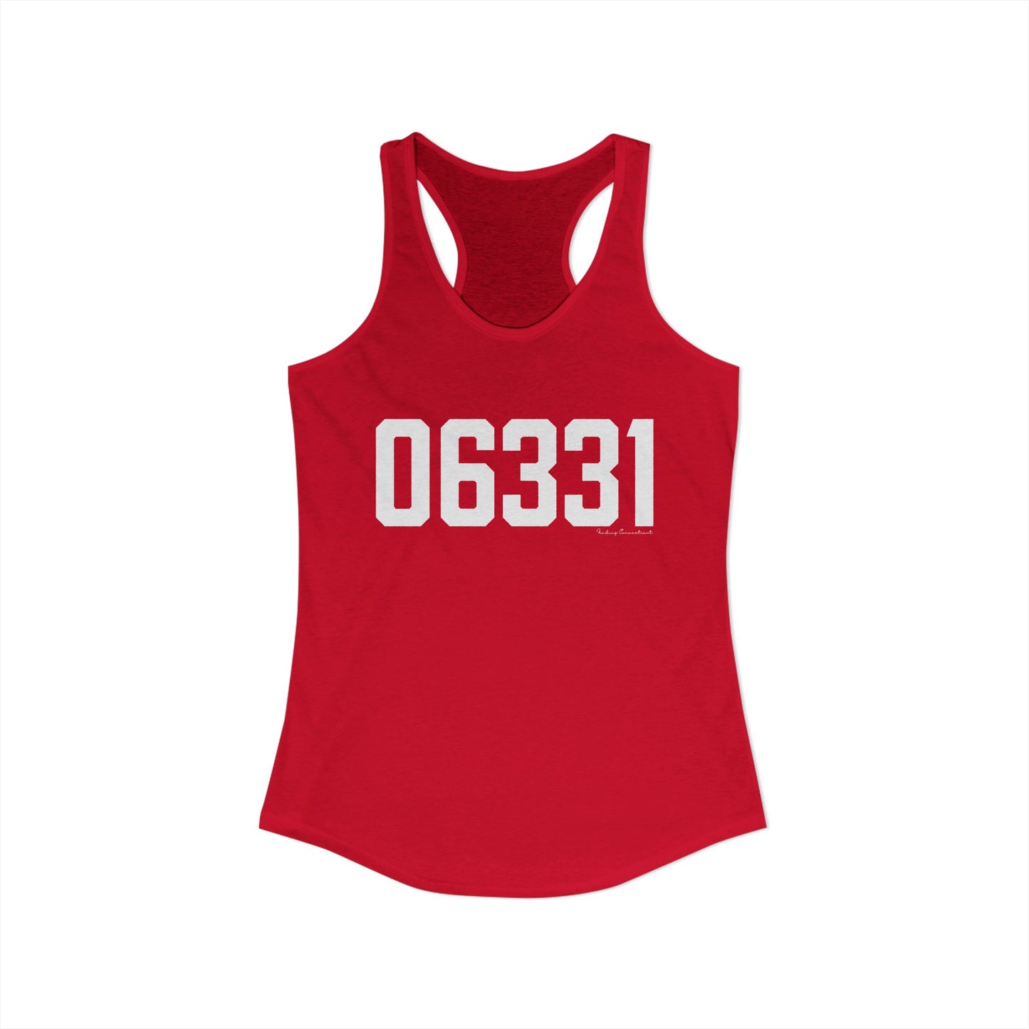 06331 Canterbury CT Zip Code Women's Ideal Racerback Tank Top
