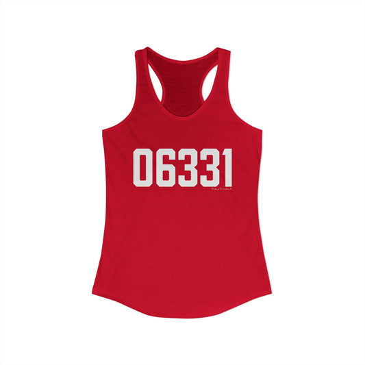 06331 Canterbury CT Zip Code Women's Ideal Racerback Tank Top