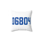 06804 Brookfield Connecticut Zip Code Spun Polyester Square Pillow