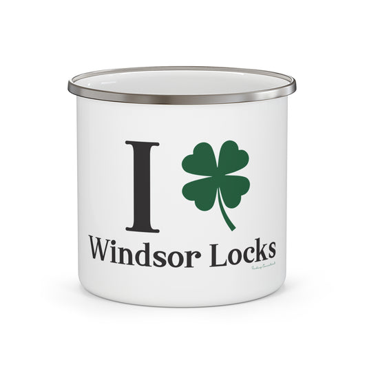 I Clover Windsor Locks Enamel Camping Mug