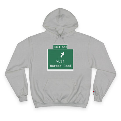 Vintage WCP Exit 55B Sign Champion Hoodie