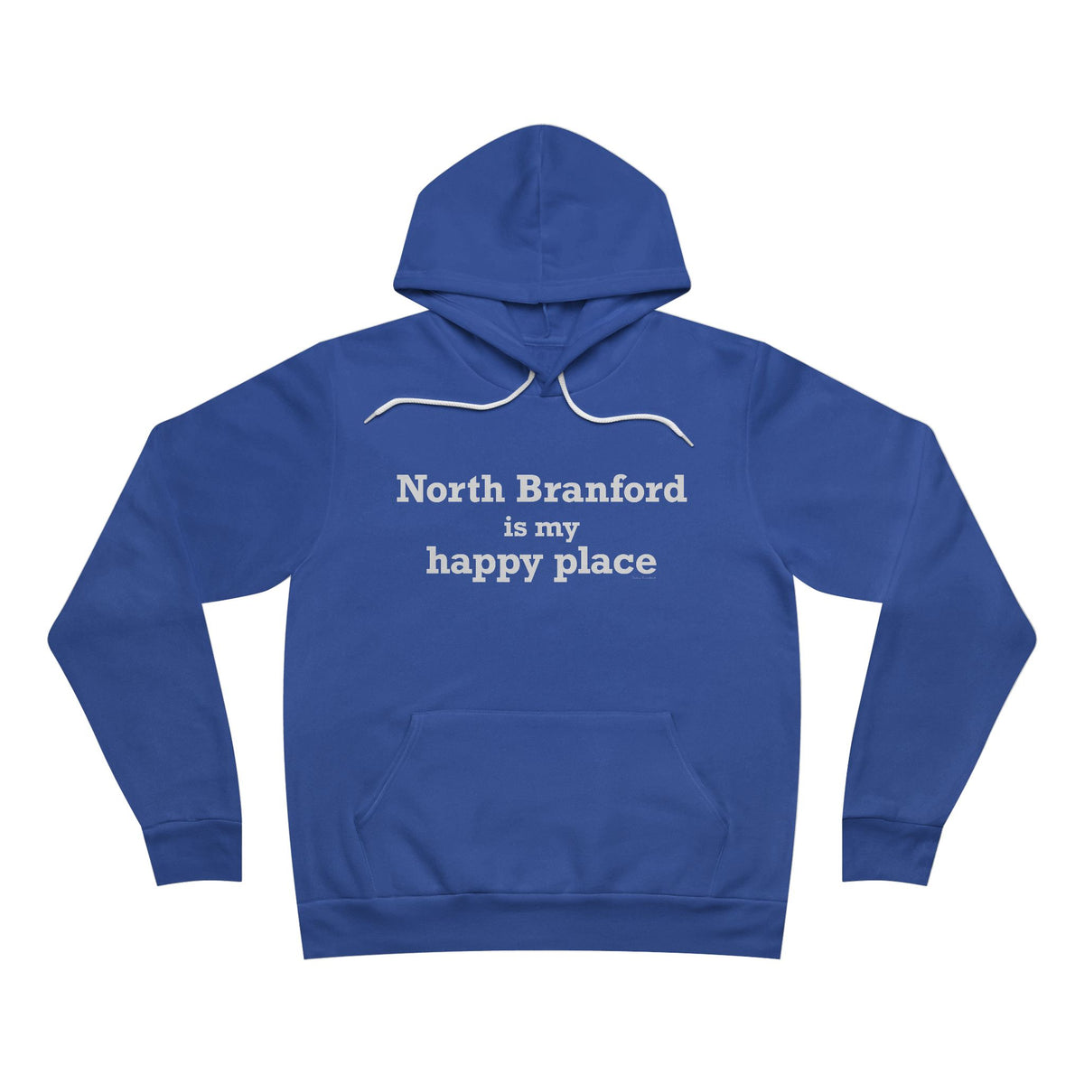 North Branford is My Happy Place Unisex Sponge Fleece Pullover Hoodie