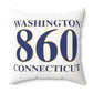 Washington 860 Connecticut Polyester Square Pillow