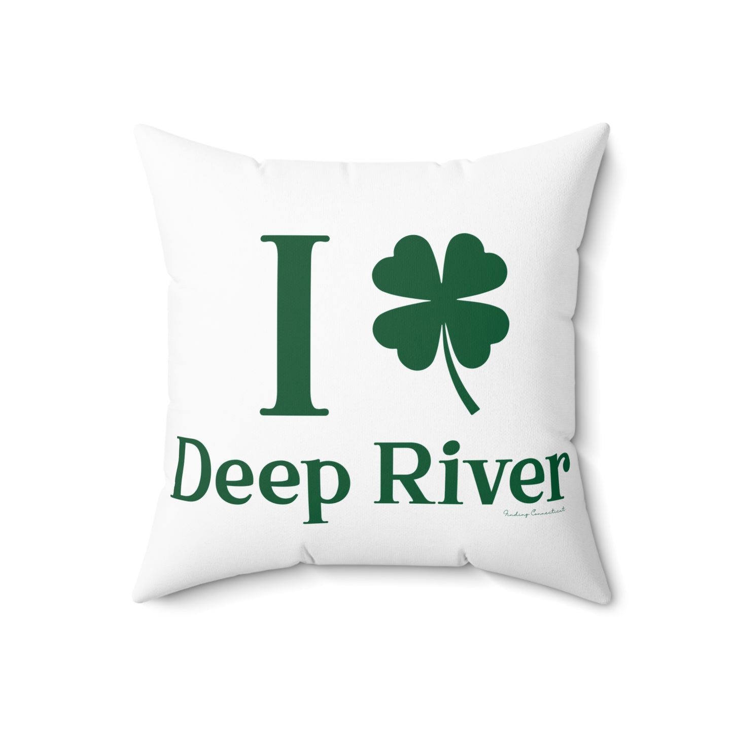 I Clover Deep River Spun Polyester Square Pillow