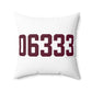 06333 East Lyme Connecticut Zip Code Spun Polyester Square Pillow