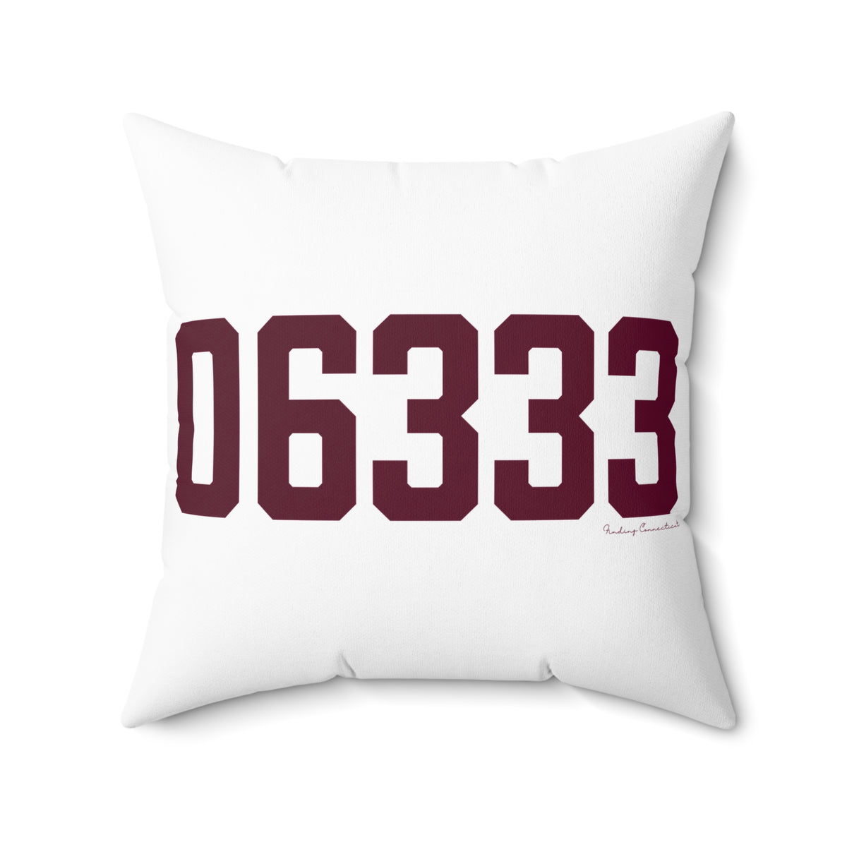 06333 East Lyme Connecticut Zip Code Spun Polyester Square Pillow