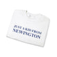 Just a kid from Newington Unisex Heavy Blend™ Crewneck Sweatshirt