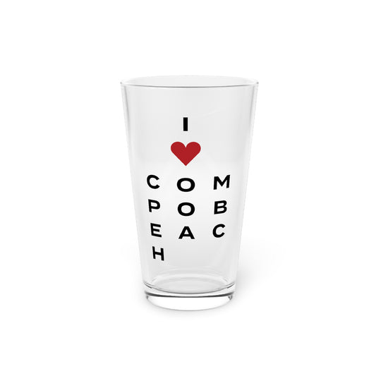 Compo Beach Vision Pint Glass, 16oz