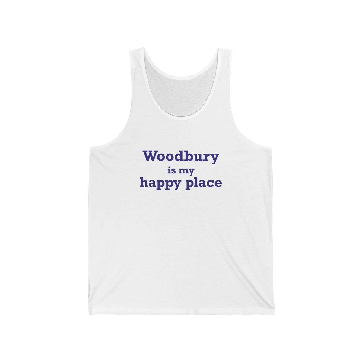 Woodbury is My Happy Place Unisex Jersey Tank Top