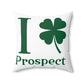 I Clover Prospect Spun Polyester Square Pillow