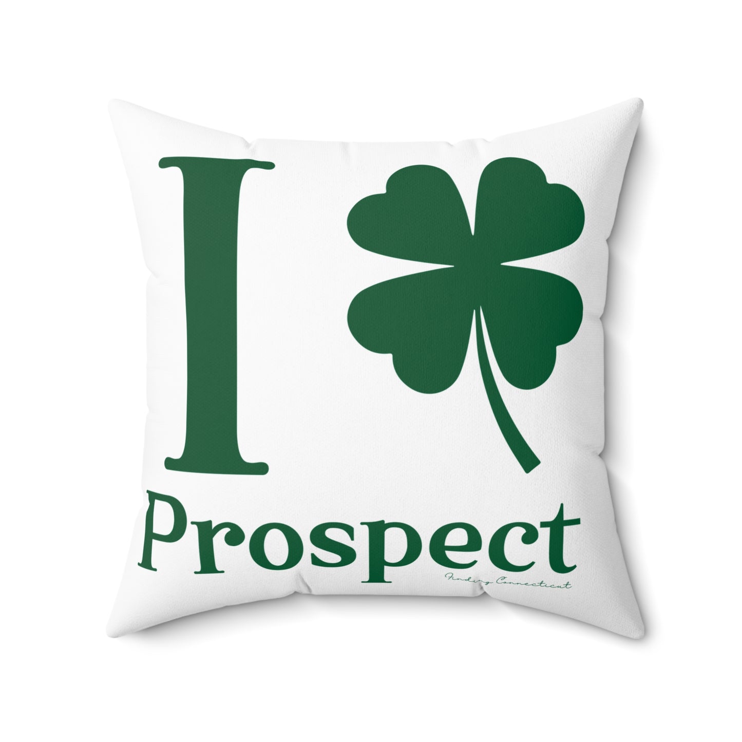 I Clover Prospect Spun Polyester Square Pillow