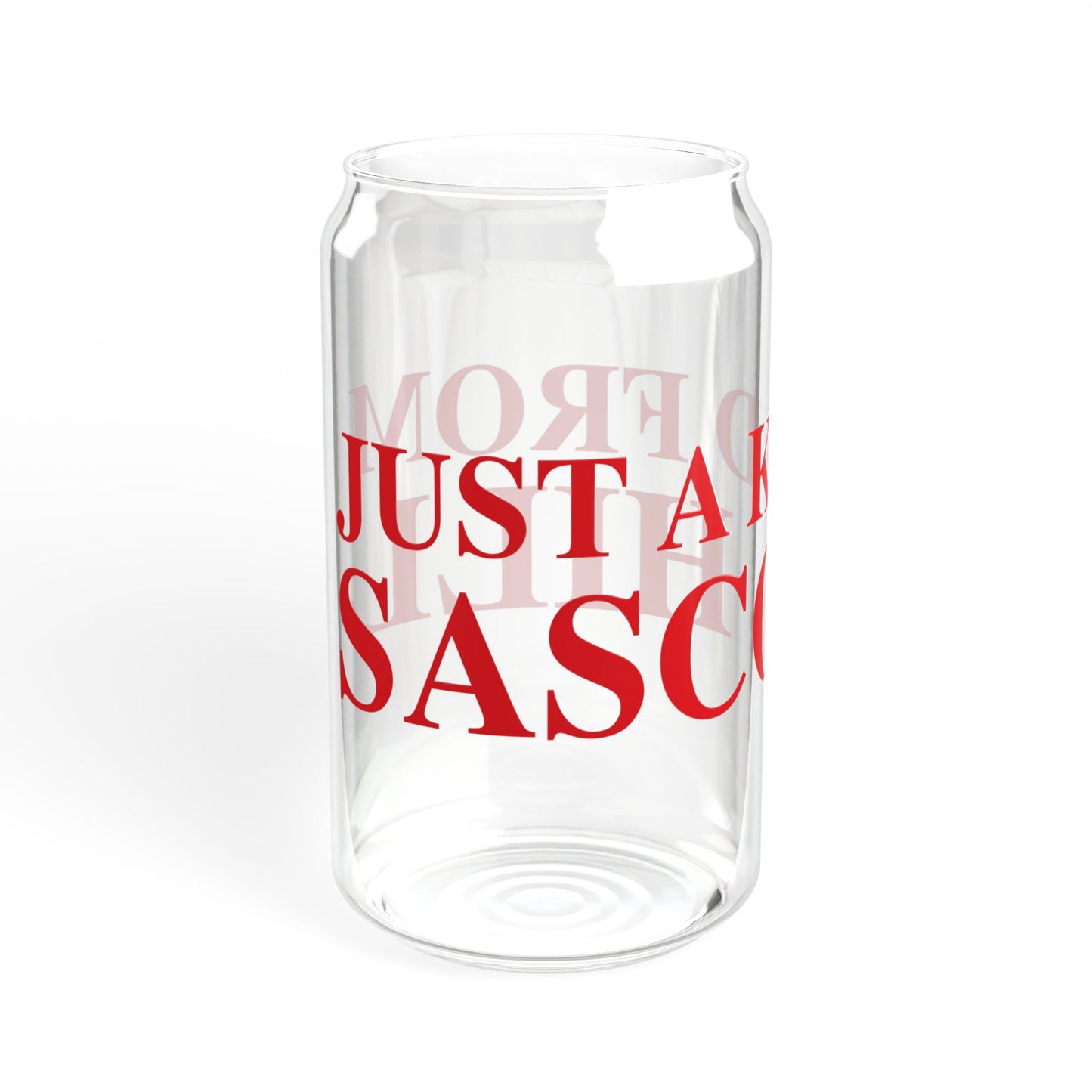 Just a kid from Sasco Hill Sipper Glass, 16oz