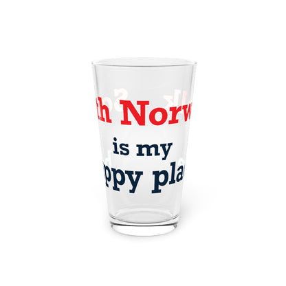 South Norwalk is My Happy Place Pint Glass, 16oz