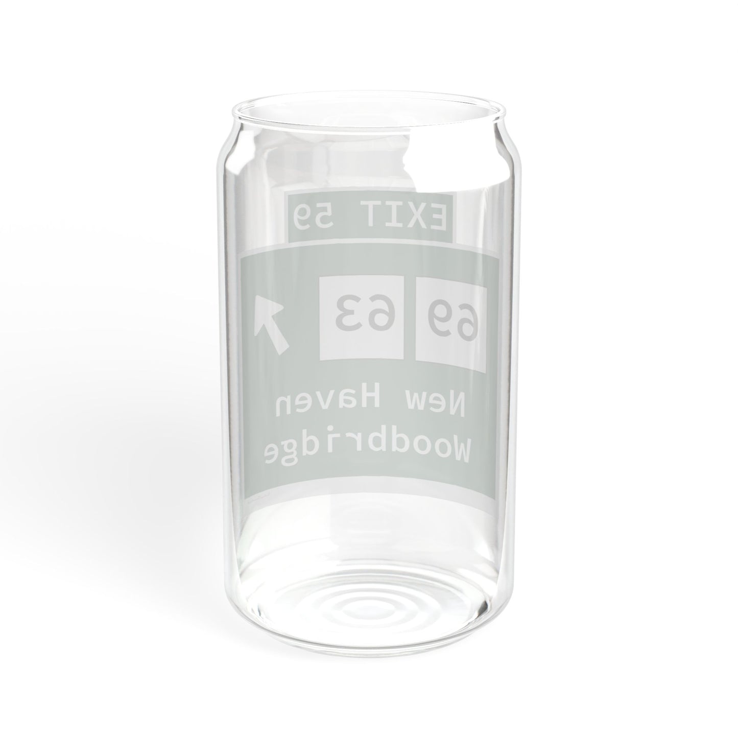 Vintage WCP Exit 59 Sign Sipper Glass, 16oz