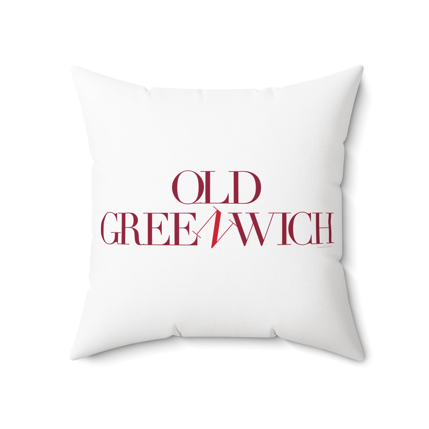 41 Tilt Old Greenwich Spun Polyester Square Pillow