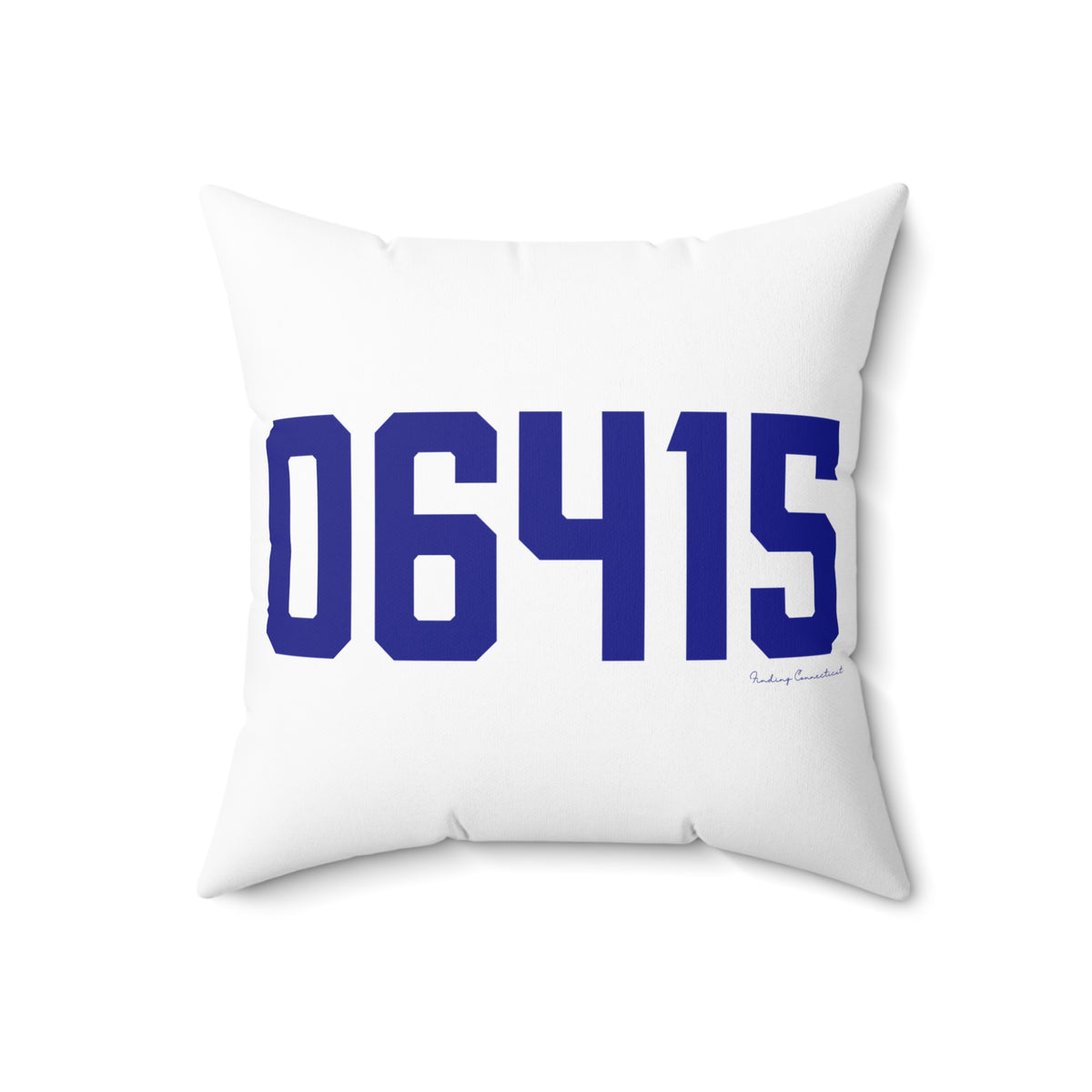06415 Colchester Connecticut Zip Code Spun Polyester Square Pillow