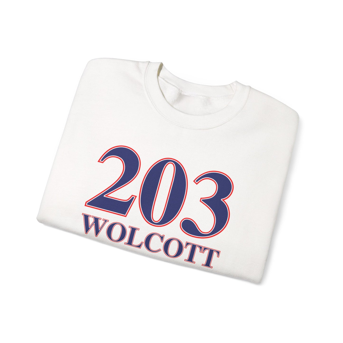 203 Wolcott Red White & Blue Unisex Heavy Blend™ Crewneck Sweatshirt