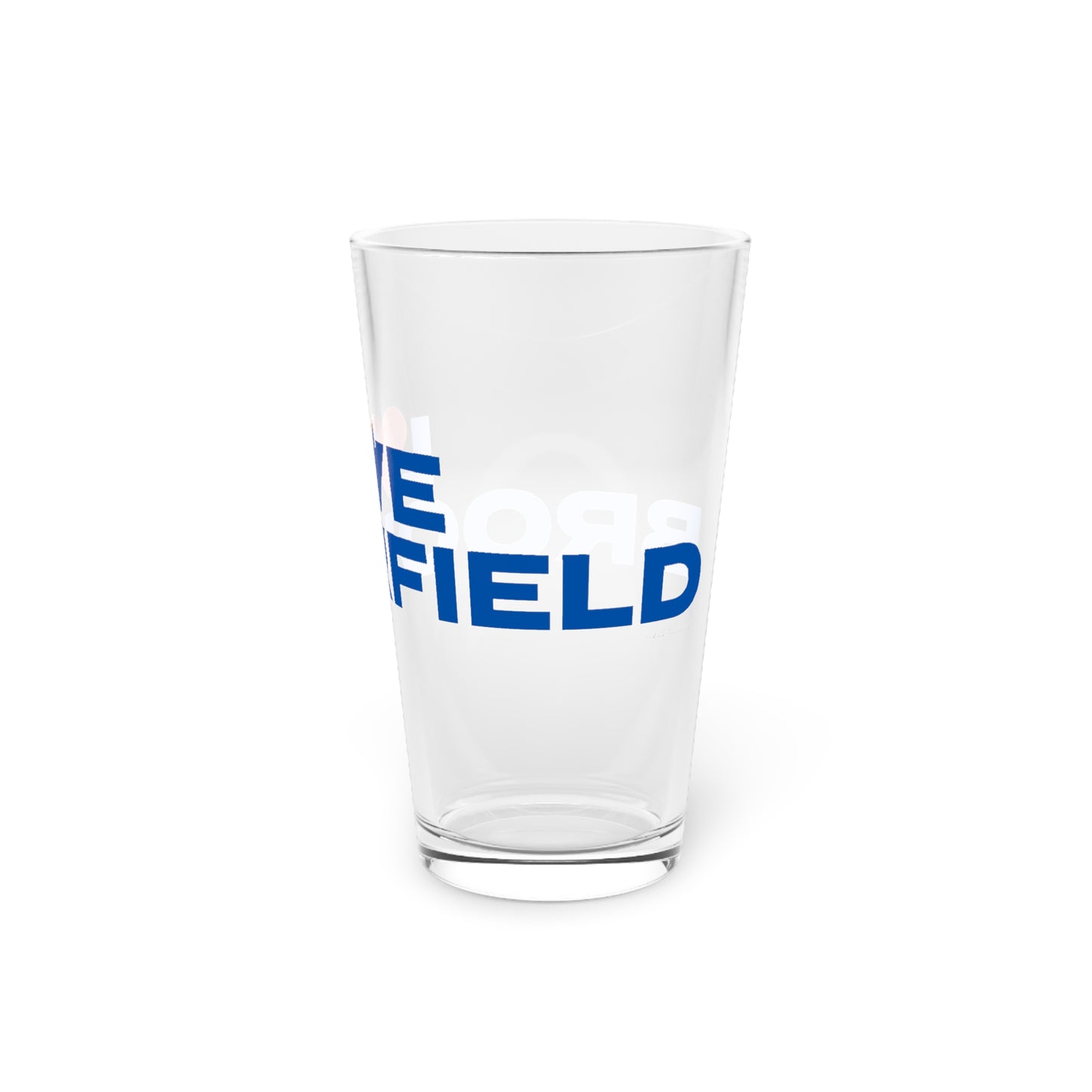 Love Brookfield Pint Glass, 16oz