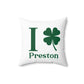 I Clover Preston Spun Polyester Square Pillow