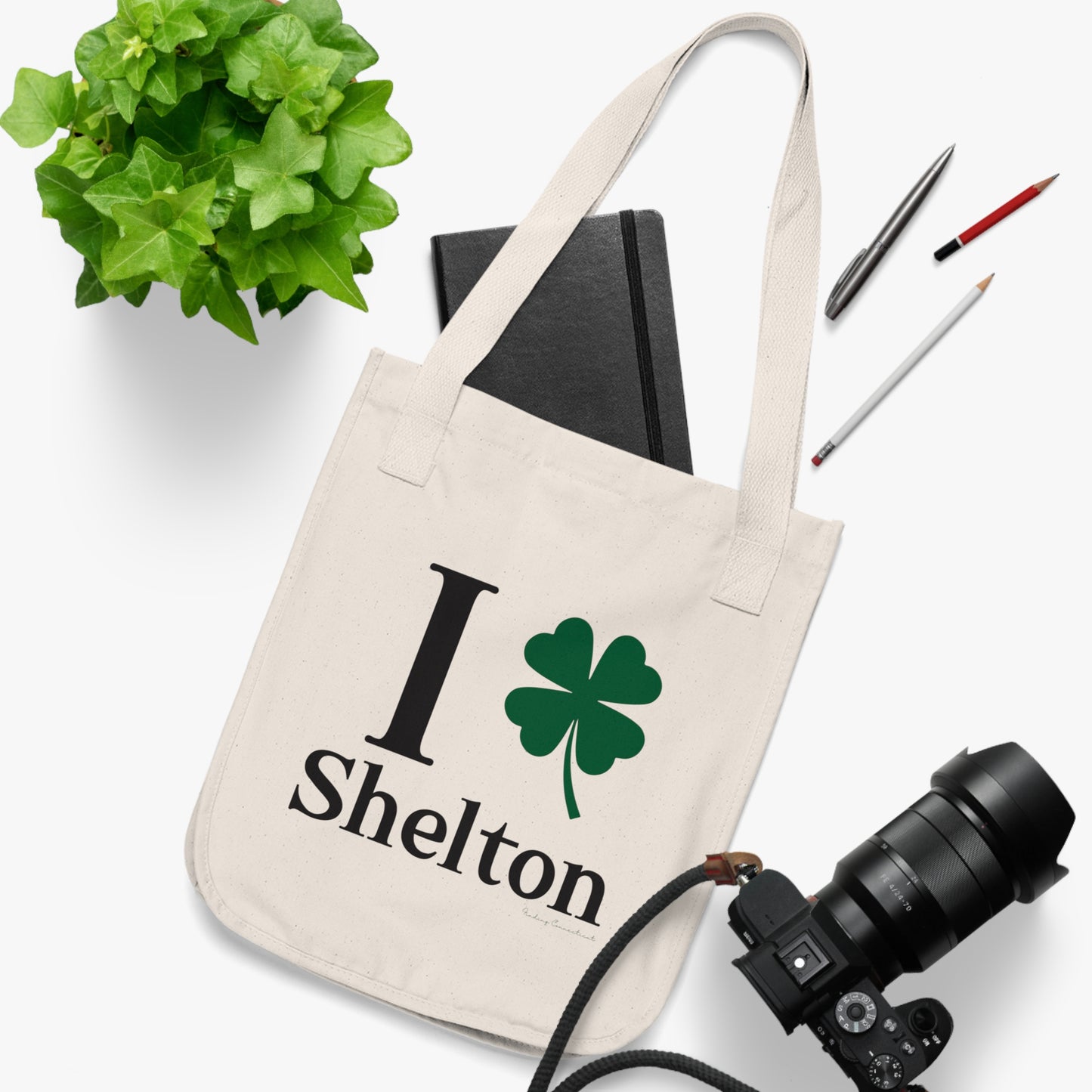 I Clover Shelton Organic Canvas Tote Bag