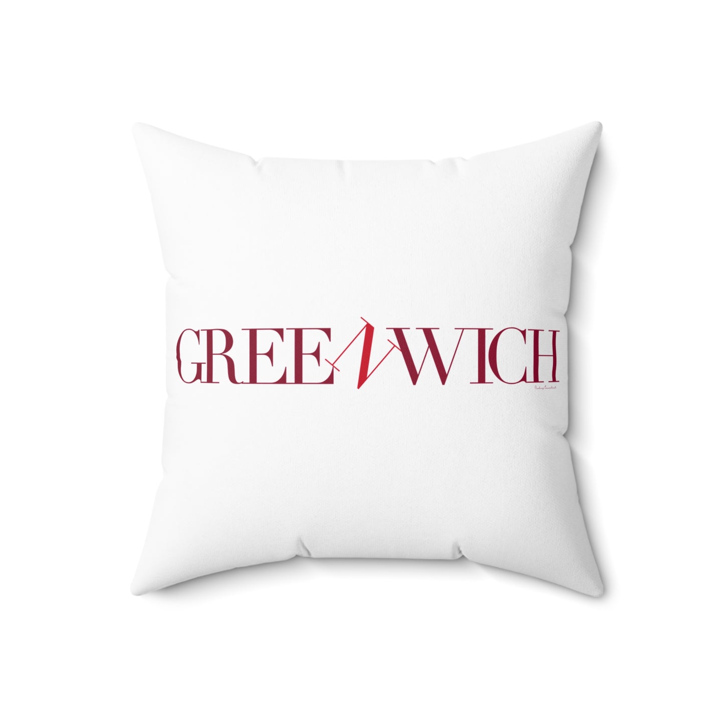 41 Tilt Greenwich Spun Polyester Square Pillow