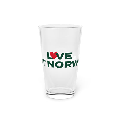 Love East Norwalk Pint Glass, 16oz