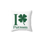 I Clover Putnam Spun Polyester Square Pillow