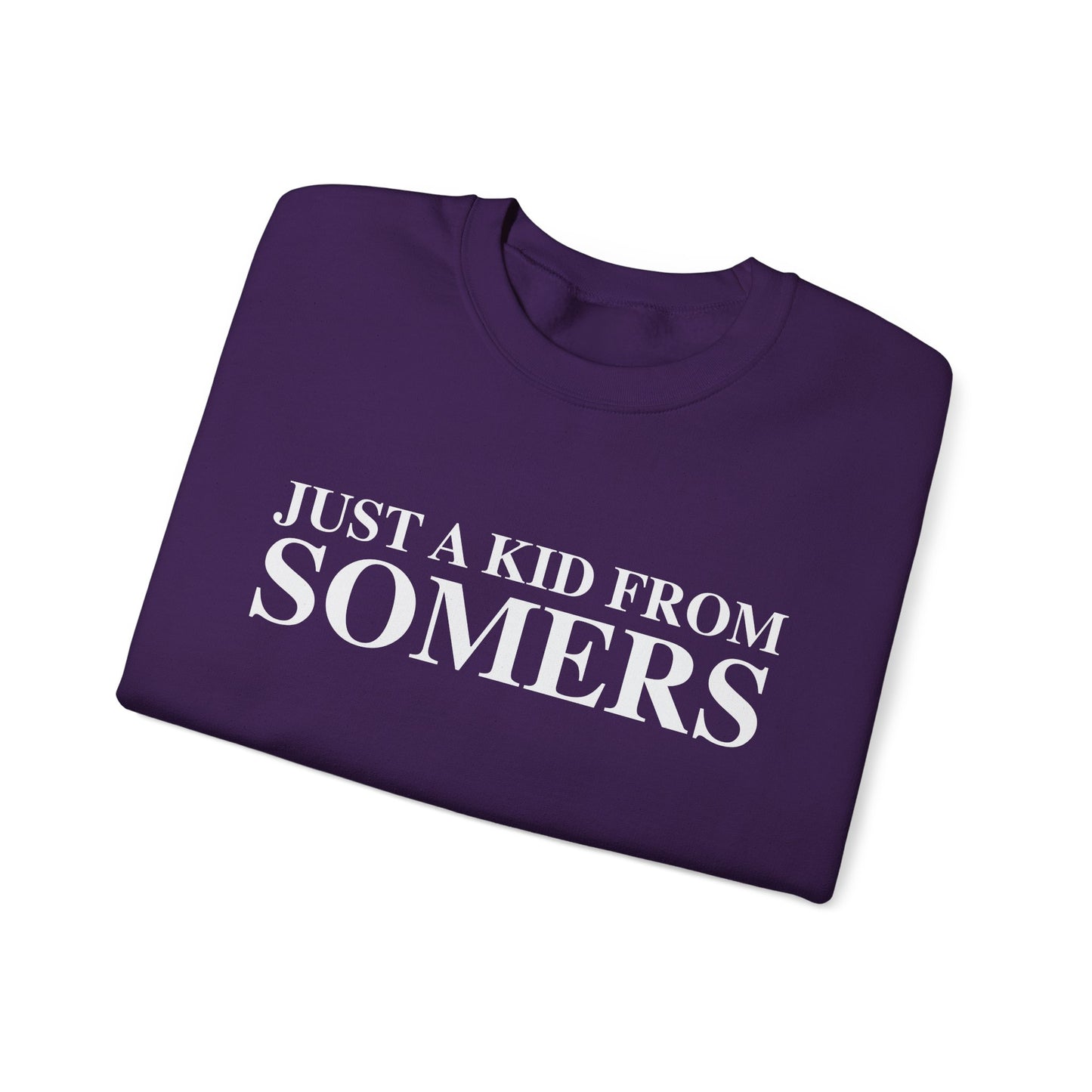 Just a kid from Somers Unisex Heavy Blend™ Crewneck Sweatshirt