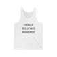 I Really Really Miss Bridgeport Unisex Jersey Tank Top