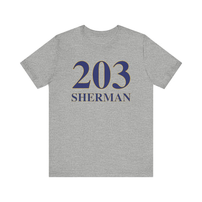 203 Sherman Unisex Jersey Short Sleeve Tee