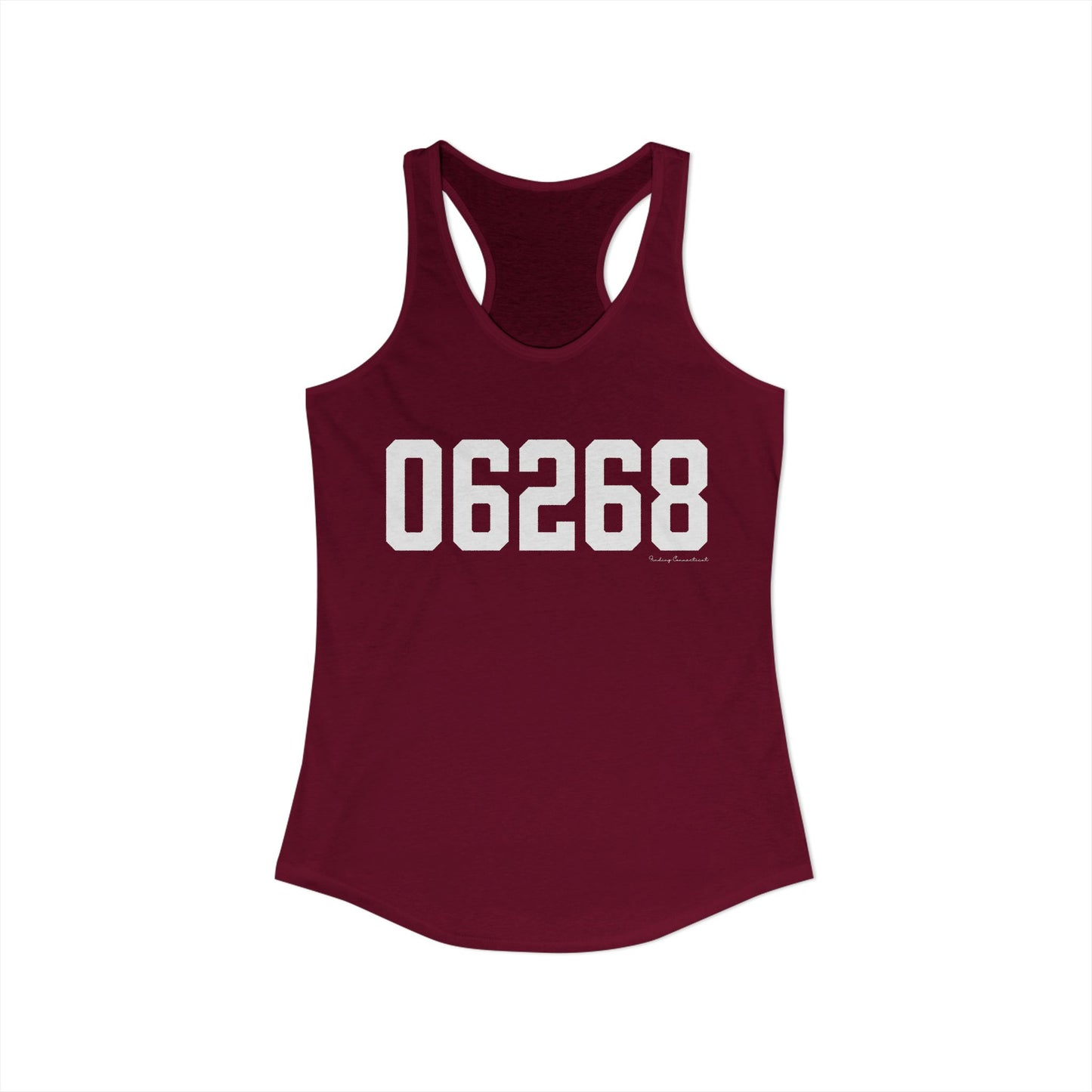 06268 Storrs CT Zip Code Women's Ideal Racerback Tank