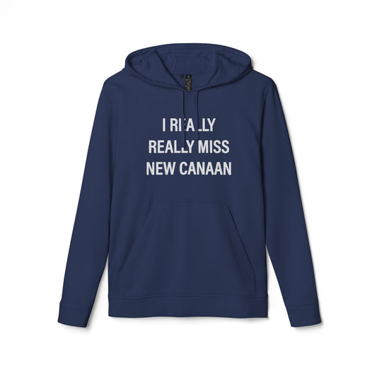 I Really Really Miss New Canaan adidas® Unisex Fleece Hoodie