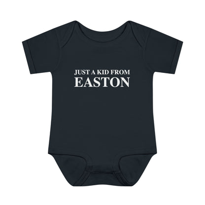 Just a kid from Easton Infant Baby Rib Bodysuit