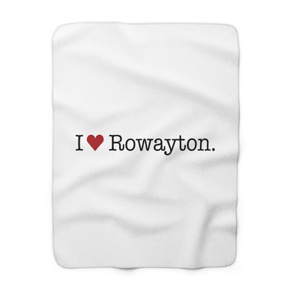 I Heart Rowayton. Sherpa Fleece Blanket