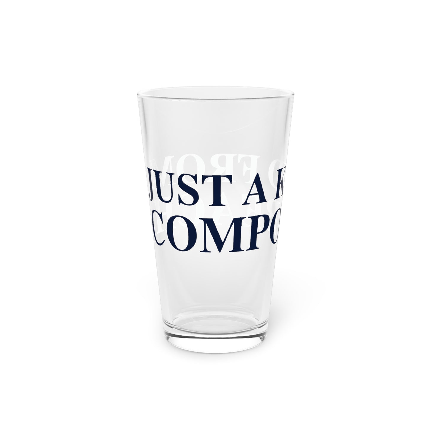 Just a kid from Compo Beach Pint Glass, 16oz