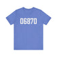 06870 - Greenwich CT Zip Code Unisex Jersey Short Sleeve T-Shirt