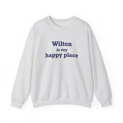 Wilton is my Happy Place Unisex Heavy Blend™ Crewneck Sweatshirt