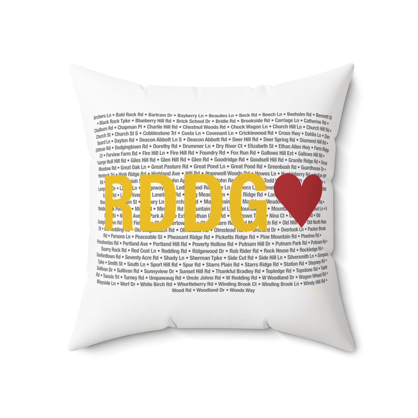 Redding Love Spun Polyester Square Pillow