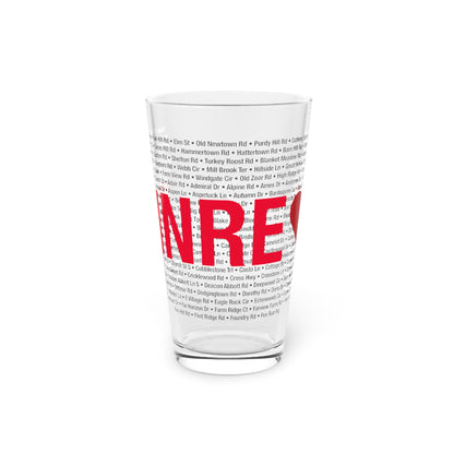 Monroe Love Pint Glass, 16oz