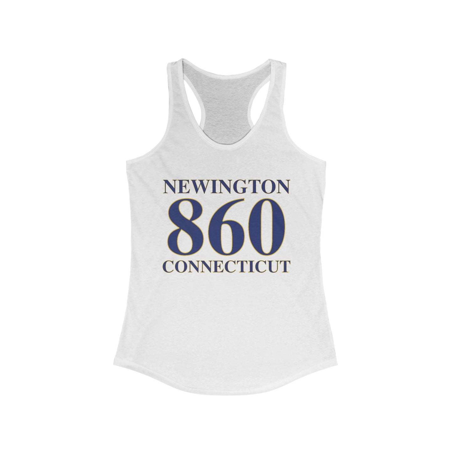 Newington 860 Connecticut Women's Ideal Racerback Tank