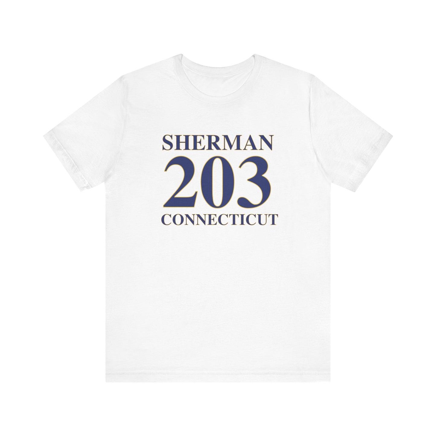 Sherman 203 Connecticut Unisex Jersey Short Sleeve Tee