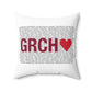Greenwich Love Spun Polyester Square Pillow