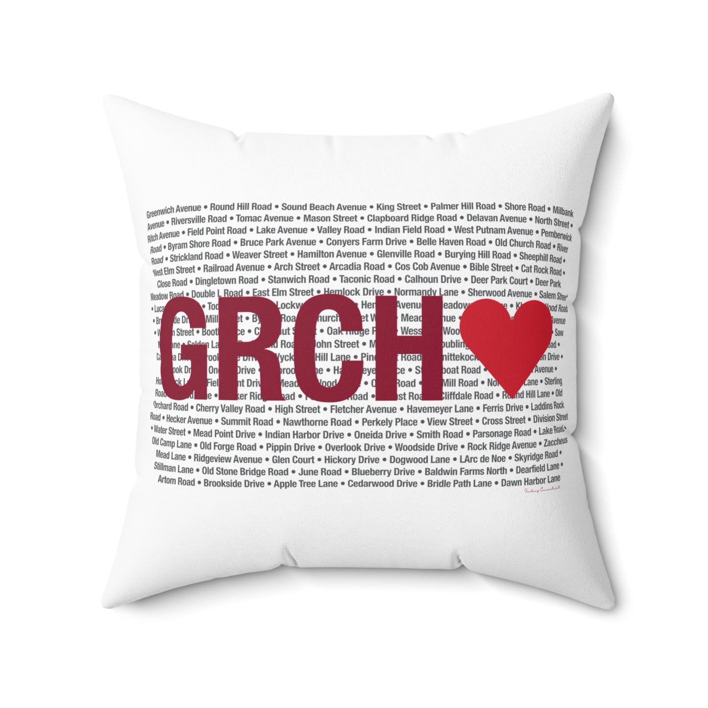 Greenwich Love Spun Polyester Square Pillow