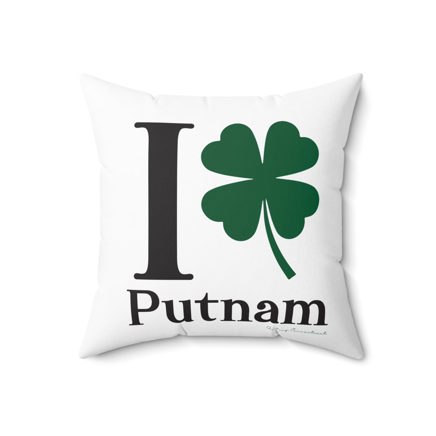 I Clover Putnam Spun Polyester Square Pillow